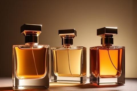 Collection of elegant perfume bottles
